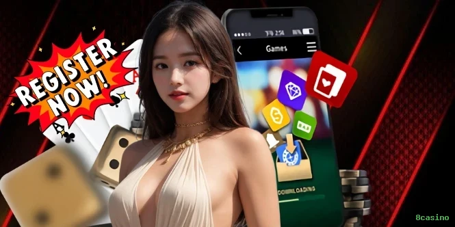 Aplicativo móvel 8casino para iOS e Android